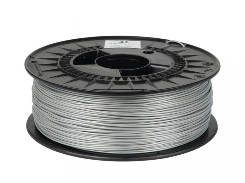 3DPower Basic PLA Filament stříbrná (silver) 1.75mm 1kg